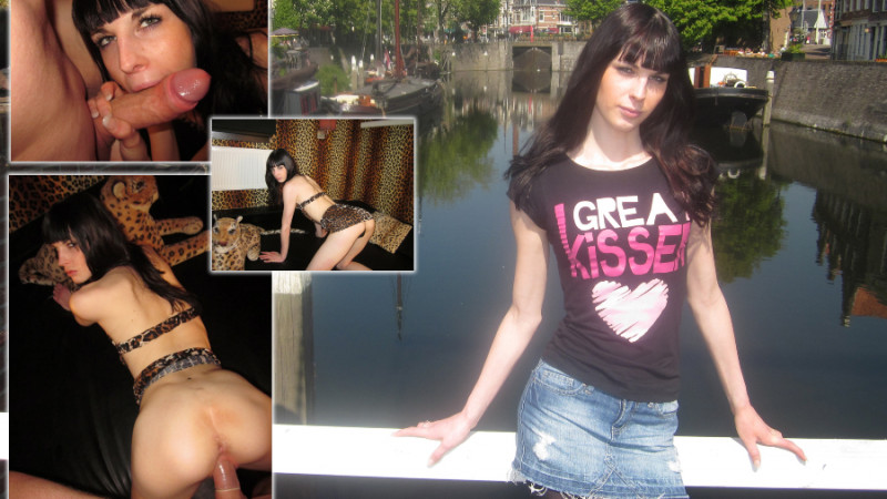 Tiener Mandy debuteert spuitend