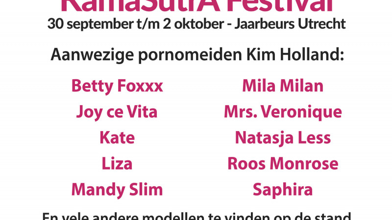 Komend weekend: Kamasutra festival!