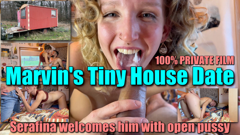 Marvin's Tiny House Date: Serafina ontvangt hem met open kutje